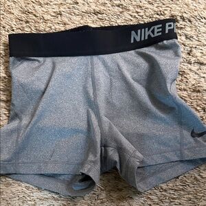 Nike Pro Gray Shorts Dri-Fit Size Small